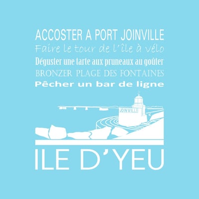 Tableau Mural Île D'yeu RÉGIONALISME CEANOTHE