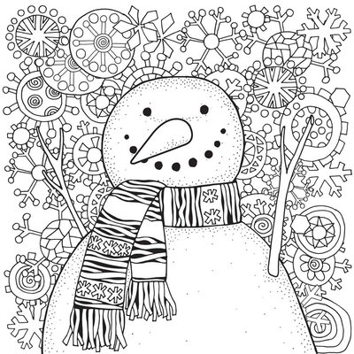 Tableau Sur Toile À Colorier Hiver NOËL CEANOTHE