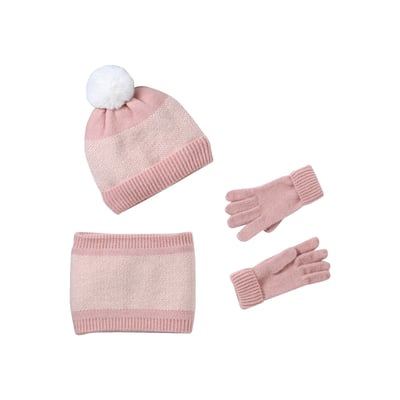 Ensemble en tricot bonnet, snood et gants VERTBAUDET