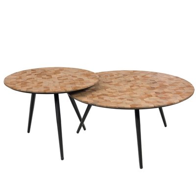 Set de 2 Tables Teck  -BAHIA AMADEUS