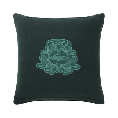 Housse de coussin en coton, L BLASON LACOSTE HOME