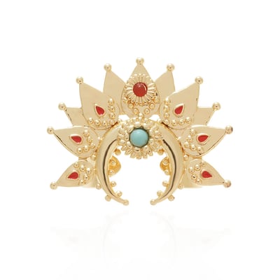 Bague réglable avec cabochon central GUNTER HIPANEMA