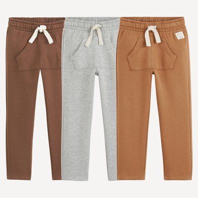 Confezione da 3 pantaloni da jogging in felpa LA REDOUTE COLLECTIONS