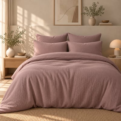 Housse de couette gaze de coton ALMA Made in Europe FEBRONIE