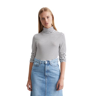 T-shirt long à col roulé slim en jersey de coton organique softme MARC O’POLO DENIM