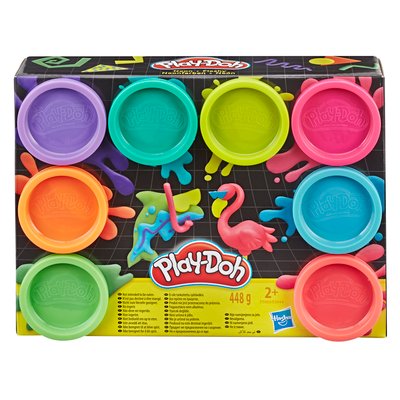 Play-Doh ARC EN CIEL 8 PACK FLUO HASBRO