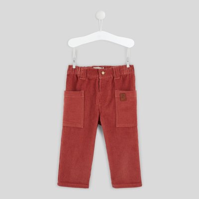 Pantalon uni en velours, certifié OEKO-TEX BOUT'CHOU
