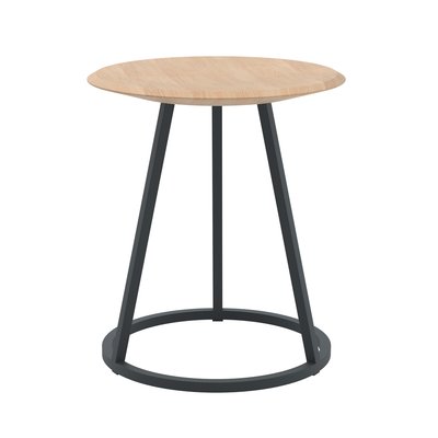 Tabouret chêne avec piètement en métal, GUSTAVE HARTO