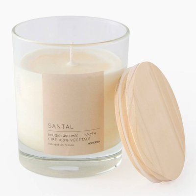 Bougie parfumée dans verre MONOPRIX MAISON