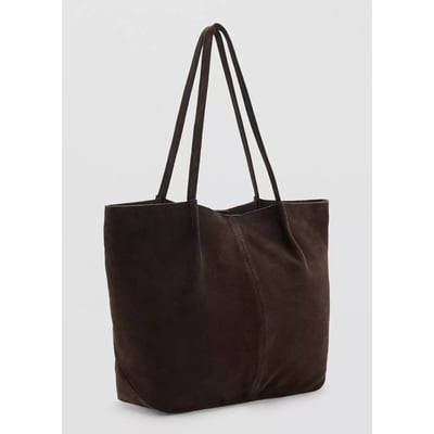 Sac cabas cuir suédé MANGO