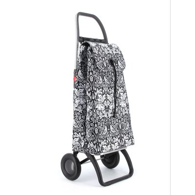 IMAX W MORRIS - Chariot de course pliable - 2 roues - Noir et blanc - Design original et compact, cadre aluminium léger, sac imperméable bicolore ROLSER