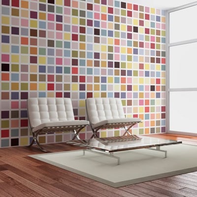 Papier peint intissé panoramique Mosaïque de couleurs EDEN