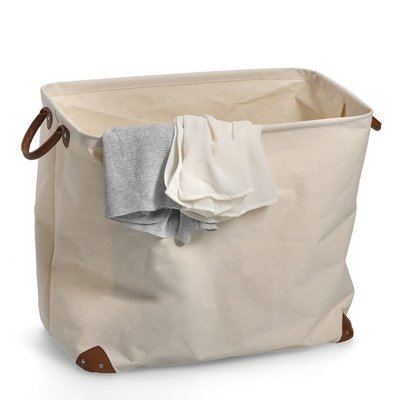 Panier à linge rectangulaire toile ZELLER PRESENT