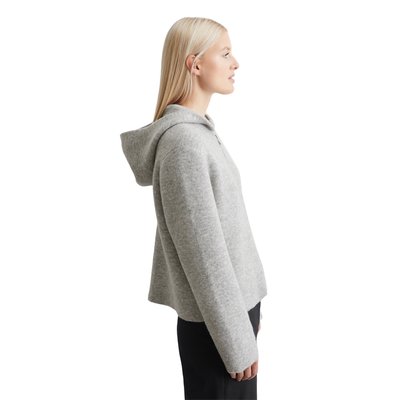 Cardigan à capuche oversized en mélange de laine vierge MARC O'POLO