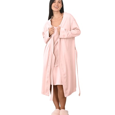 Robe de chambre femme en jersey SAVANNAH SENSEI MAISON