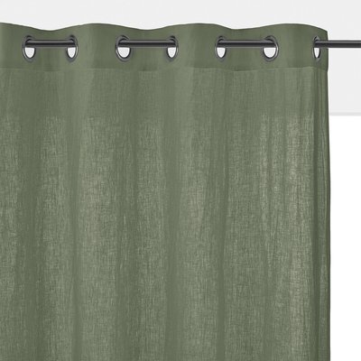 Onega Washed Linen Curtain with Eyelets LA REDOUTE INTERIEURS