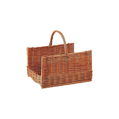 Panier à bûches en osier buff Grand modèle AUBRY GASPARD