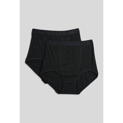 Culotte ventre plat en coton x2 MONOPRIX