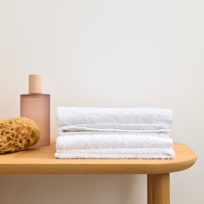 Set of 4 Scenario Terry Guest Towels 500g/m2 LA REDOUTE INTERIEURS