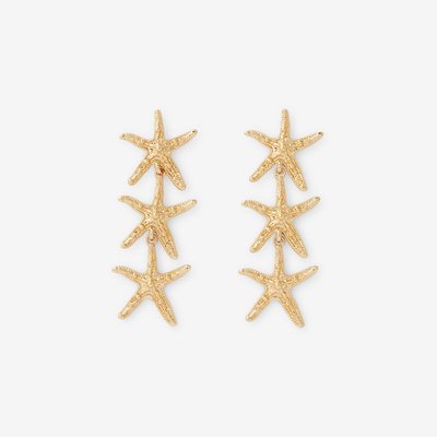 Boucles d'oreilles longues étoiles de mer BALABOOSTE