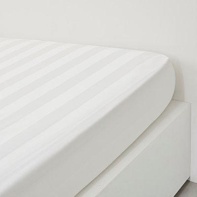 Drap housse 2 personnes uni coton grand bonnet PRESTIGE TODAY