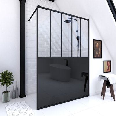 Paroi de douche Black Indus HOME MAISON