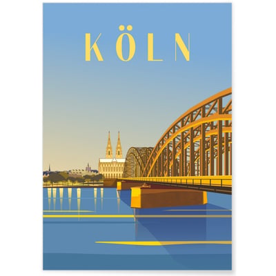 Affiche ville Köln L'AFFICHERIE