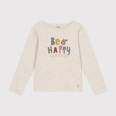Pull Manches Longues Fille Petit Bateau - Col Montant Coton Côte Anglaise