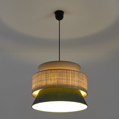 Hanglamp / Dubbele lampenkap Ø40 cm, Dolkie LA REDOUTE INTERIEURS