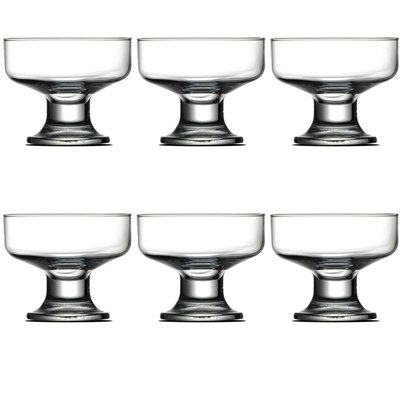 Set de 6 coupes à glace en verre 10x10x8.1cm WADIGA