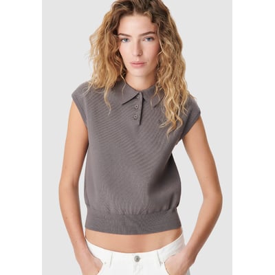 Pull col polo boutonné IKKS