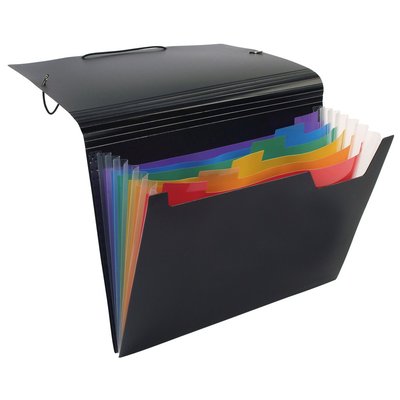 Trieur accordéon 6 compartiments A4 avec rabat RAINBOW CLASS VIQUEL