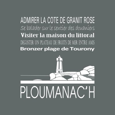 Tableau Mural Ploumanac'h RÉGIONALISME CEANOTHE
