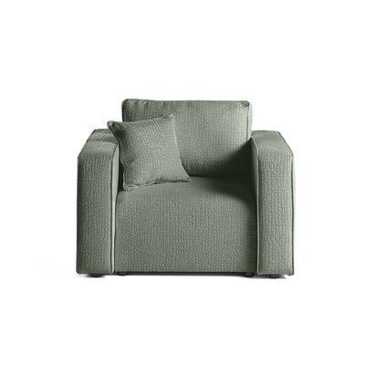 Fauteuil en Tissu velours relief - TOPAZE LISA DESIGN