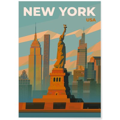 Affiche ville New York 4 L'AFFICHERIE