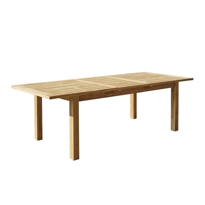 Table de jardin en teck recyclé extensible 8/10 places  GABRIELLE BERAH GETAH