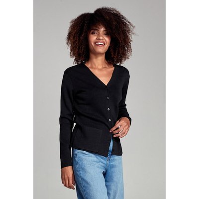 Cardigan uni à col V à boutons ARMOR-LUX