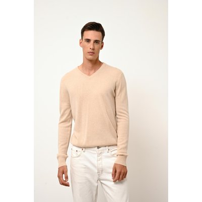 Pull Col V  Sable Walt JUST CASHMERE