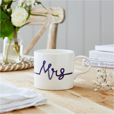 Mug Meirion Blue & White Mrs Mug PORTMEIRION