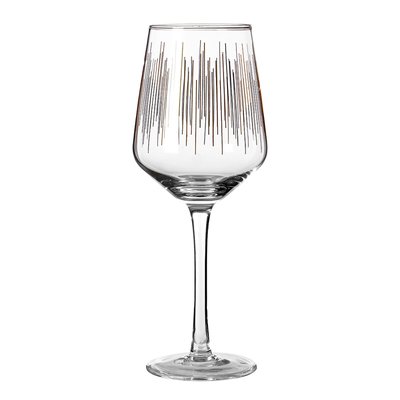 Set of 4 Gold Lines Wine Glasses SO'HOME