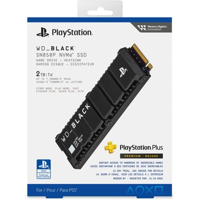 Disque dur SSD interne BLACK SSD SN850P 2TB PS5 WESTERN DIGITAL