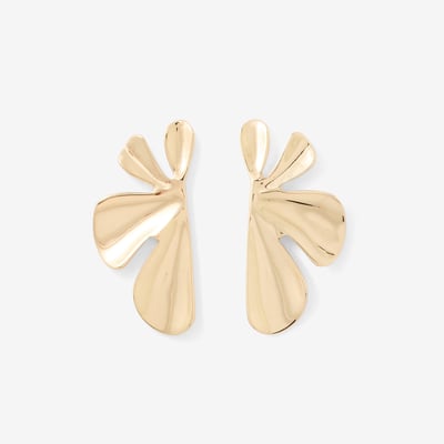 Boucles d'oreilles demi-fleur dorée BALABOOSTE