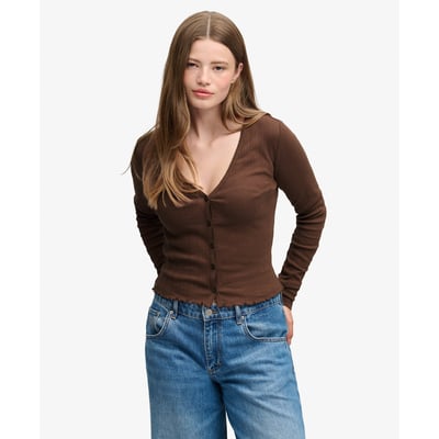 Cardigan Pointelle Athletic Essential SUPERDRY