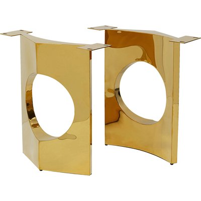 Lot de 2 pieds de table en acier, TAVOLA OHO KARE DESIGN