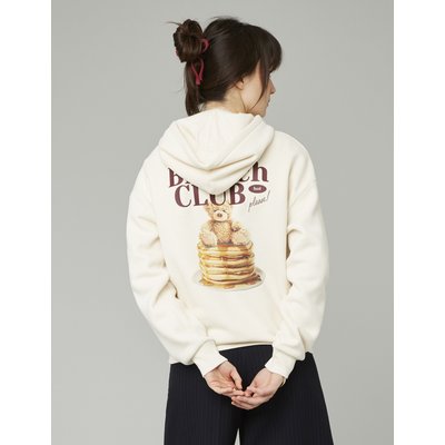 Sweat col capuche imprimé devant/dos BZB