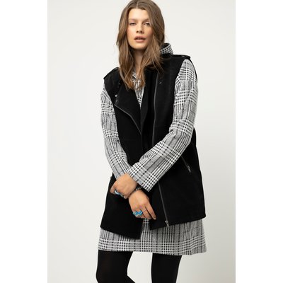 Veste cuir col mao femme La Redoute