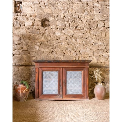 Buffet vitré en bois Gilbert N°1889 - Bon état DEBONGOUT