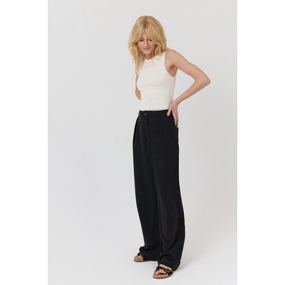 Pantalon large à taille haute élégance et minimalisme JEANNE ARTLOVE