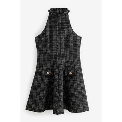 Robe courte dos nu à texture bouclée NEXT