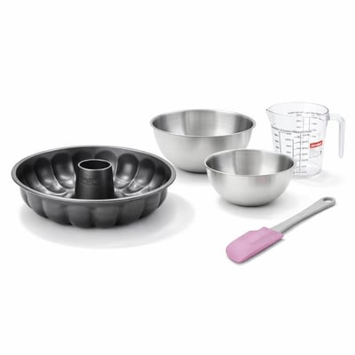 Set de 5 ustensiles de pâtisserie moule à gâteaux bol spatule ZENKER